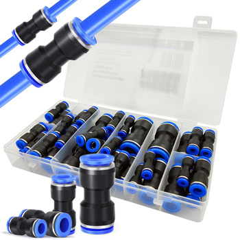 ZESTAW SZYBKOZŁĄCZEK PNEUMATYCZNYCH SZYBKOZŁĄCZKA 4-16 mm 40 szt