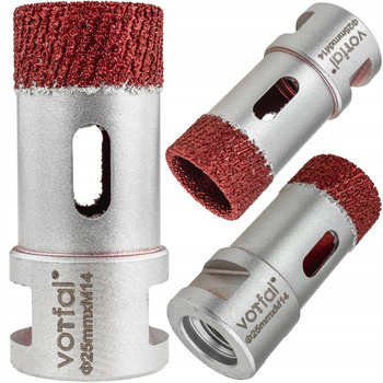 OTWORNICA WIERTŁO DIAMENTOWE KORONKA 25 MM M14 DO GRESU PŁYTEK CERAMIKI PRO