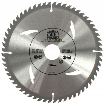 TARCZA PIŁA DO DREWNA WIDIA 210 / 32 T60 INTER