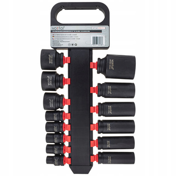 NASADKI UDAROWE KLUCZE NASADOWE DŁUGIE 1/2" 10-36MM 6-KĄTNE 14EL CR-MO 78MM