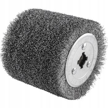 SZCZOTKA DRUCIANA WALCOWA SATYNIARKI SZLIFIERKI 120X100 DREWNA METALU RDZY