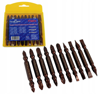 ZESTAW BITÓW BITY KOŃCÓWKI NA WIERTARKĘ DWUSTRONNE