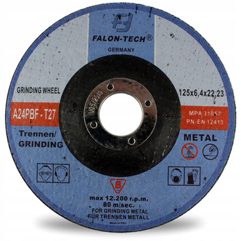 TARCZA DO CIĘCIA METALU inox 125 x 6,4 FALON TECH