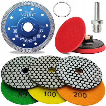 ZESTAW TARCZ DIAMENTOWYCH DO CIĘCIA I SZLIFOWANIA GRESU SPIEKU