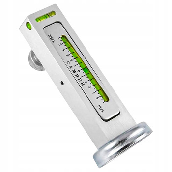 POZIOMICA MIERNIK POCHYLENIA KĄTA KOŁA ZAWIESZENIA DO ZBIEŻNOŚCI KÓŁ