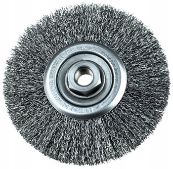 SZCZOTKA DRUCIANA 125 TARCZOWA NA SZLIFIERKĘ M14 DO SZLIFIERKI