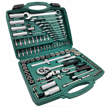 ZESTAW NARZĘDZIOWY KLUCZY NASADOWYCH NASADEK TORX 94 KLUCZE PŁASKO OCZKOWE