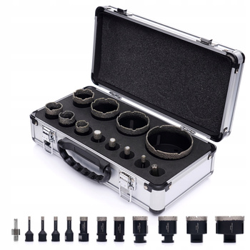 ZESTAW OTWORNICA WIERTŁO DIAMENTOWE DO GRESU 6-68