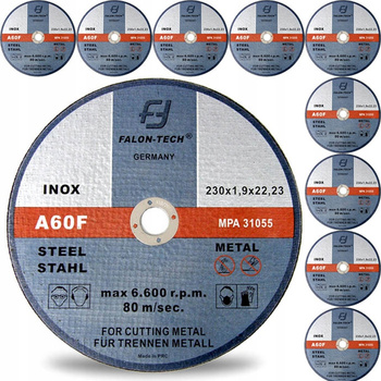TARCZA DO CIĘCIA METALU inox 230 x 2,0 FALON TECH