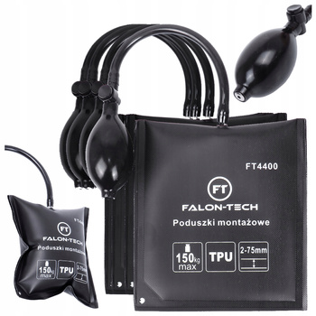 MOCNE WYTRZYMAŁE PODUSZKI MONTAŻOWE DO PODNOSZENIA 150KG 4 SZT. POMPKA