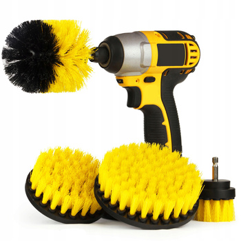 SZCZOTKI CZYSZCZĄCE SPRZĄTAJĄCE DO WIERTARKI 4 SZT