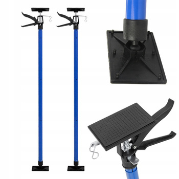 2x PODPORA SUFITOWA TELESKOPOWA ROZPIERAK PŁYT GK 115- 290mm PODNOŚNIK PŁYT