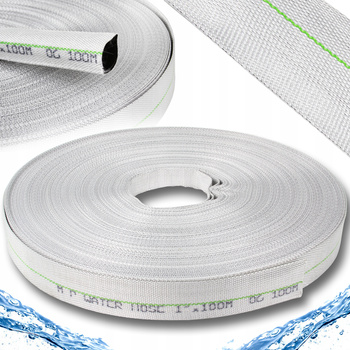 WĄŻ DO WODY STRAŻACKI PARCIANY DO POMP OGRODOWY 1" CAL 100M PE