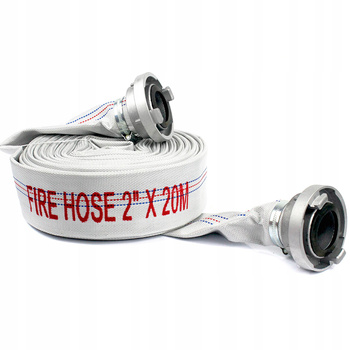 WĄŻ STRAŻACKI 52mm 2'' 20m SZYBKOZŁĄCZA PRĄDOWNICA