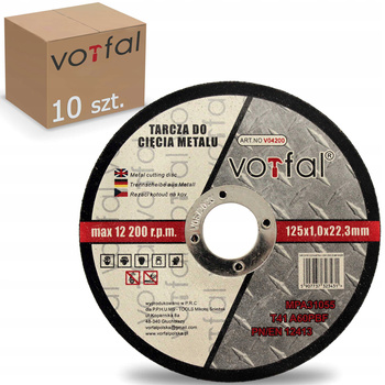 TARCZA TARCZE DO CIĘCIA METALU 125 X 1.0 STALI 10x