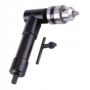 PRZYSTAWKA KĄTOWA NASADKA DO WIERTARKI DO WIERCENIA POD KĄTEM + KLUCZYK