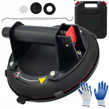 UCHWYT PRZYSSAWKA PRÓŻNIOWA Z POMPKĄ DO PRZENOSZENIA SZYB PŁYTEK GLAZURY