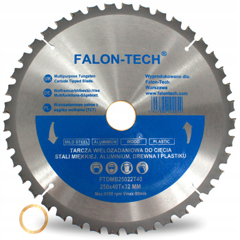 TARCZA PIŁA WIELOZADANIOWA TCT FALON-TECH 250 60z