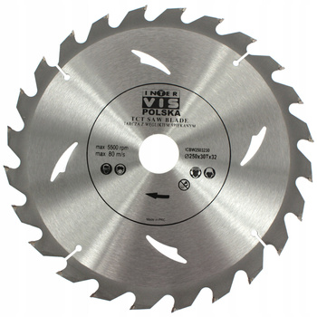 TARCZA PIŁA DO DREWNA WIDIA 250 x 32 T24