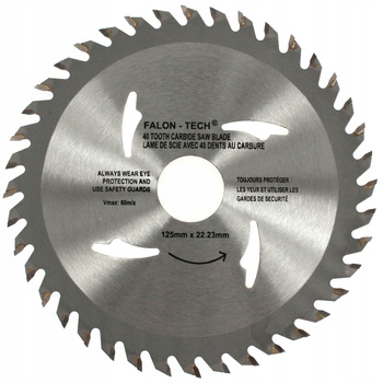 TARCZA PIŁA DO DREWNA WIDIA FT 125 x 22,2 T40