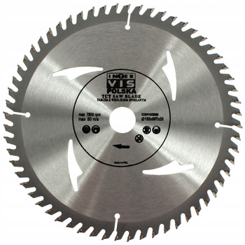 TARCZA PIŁA DO DREWNA WIDIA 185 / 20 T60 INTER