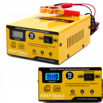 ŁADOWARKA PROSTOWNIK DO AKUMULATORA 6/12V AGM ŻEL