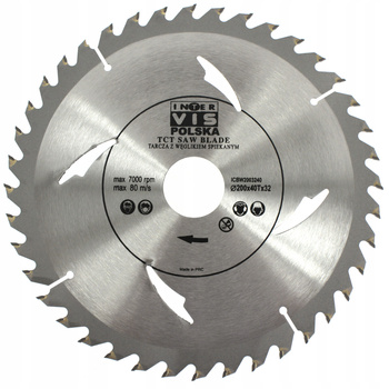 TARCZA PIŁA DO DREWNA WIDIA 200 / 32 T40 INTER