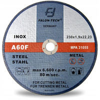 TARCZA DO CIĘCIA METALU inox 230 x 2,0 FALON TECH