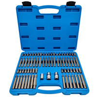 Zestaw bitów TORX HEX RIBE SPLINE 75el walizka stal CrV imbusy