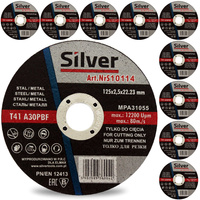 TARCZA DO CIĘCIA METALU 125 x 2,5 SILVER 10 szt