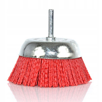 SZCZOTKA DOCZOŁOWA 100mm T6 NYLONOWA NA WIERTARKĘ