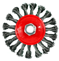 SZCZOTKA DRUCIANA BOCZNA 100 mm M14 DRUT SKRĘCANY