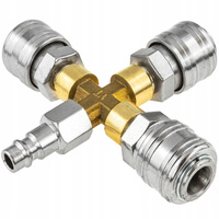 ROZGAŁĘŹNIK TRÓJNIK PNEUMATYCZNY DO KOMPRESORA TYP X SZYBKOZŁĄCZKA