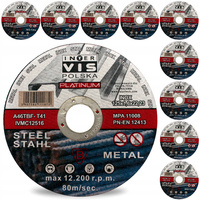 TARCZA TARCZE DO CIĘCIA METALU STALI 125x1,6 INOX 10 SZT