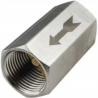 ZAWÓR ZWROTNY LINIOWY KOMPRESORA SPRĘŻARKI 3/8" 15 BAR 42 MM