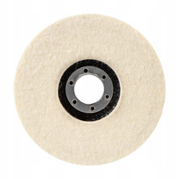 TARCZA POLERSKA FILCOWA PEŁNA FILC POLERSKI ALUMINIUM METAL INOX 125mm