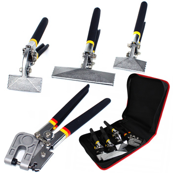 SZCZYPCE DEKARSKIE BLACHARSKIE 3szt + FELCARKA ZESTAW SZCZYPIEC 4el