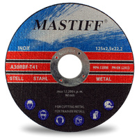 TARCZA CIĘCIA METALU inox 125 x 2,5 x 22,2 MASTIFF