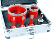 WIERTŁA DIAMENTOWE OTWORNICE DO GRESU PŁYTEK 6-68MM fi 6 8 10 35 68 mm