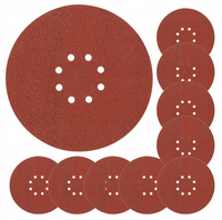 PAPIER ŚCIERNY KRĄŻEK NA RZEP Z OTWORAMI DO ŻYRAFY 225mm P60 ZESTAW 10 szt