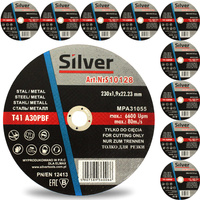 TARCZA DO CIĘCIA METALU STALI 230 x 1,9 SILVER 10x