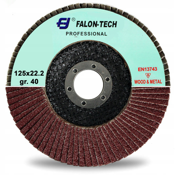 TARCZA LAMELKOWA LISTKOWA SZLIFOWANIA 125 GR 40