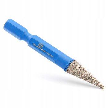OTWORNICA DIAMENTOWA DO WIERTARKI WIERTŁO FREZ STOŻKOWY DO GRESU HEX 1-8 mm
