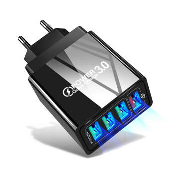 ŁADOWARKA SIECIOWA SZYBKA QUICK CHARGE 3.0 4xUSB
