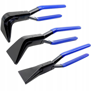 SZCZYPCE DEKARSKIE DO GIĘCIA BLACHY 3x CĘGI ZESTAW 45°, 90°, 180°