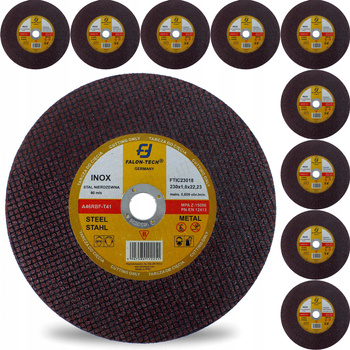 TARCZA DO CIĘCIA METALU INOX CIENKA 230 x 1,8 mm 10 szt