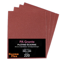 Arkusz ścierny papier na płótnie 230x280 mm gr 220