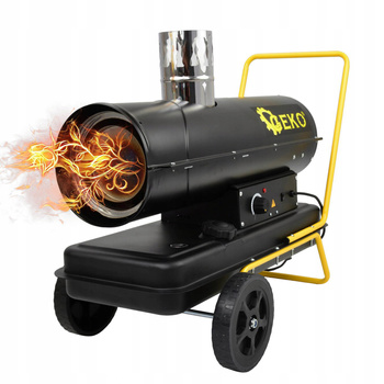 NAGRZEWNICA OLEJOWA DMUCHAWA SPALINOWA 25KW KOMIN