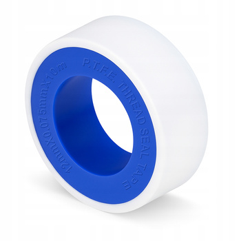 TAŚMA TEFLONOWA USZCZELNIAJĄCA 12MM X 0,75MM X 10M