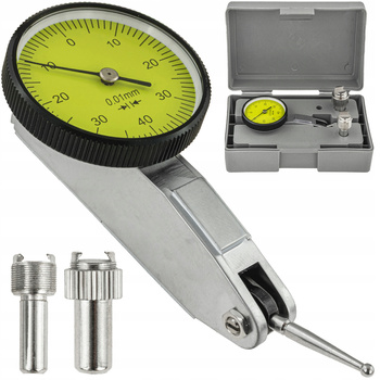 CZUJNIK ZEGAROWY WSKAŹNIK ZEGAROWY UCHYLNY 0,8 MM ZEGAR MAŁY TARCZA 30 MM